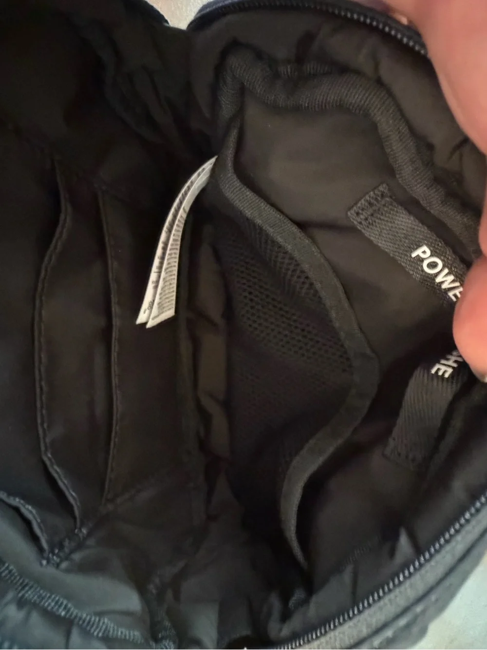 Athleta Shiny Quilted Dark Teal Crossbody Pouch
